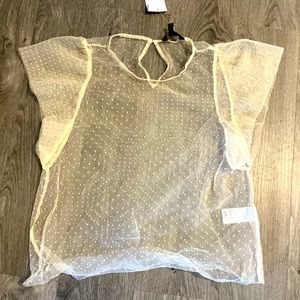 Banana Republic sheet polka dot shirt